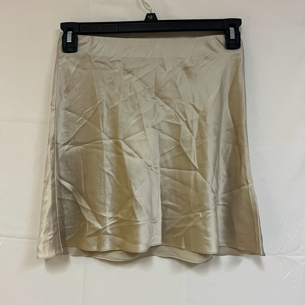 NEW QUINCE 100% Washable Silk Mini Skirt SIZE: S - Picture 6 of 9